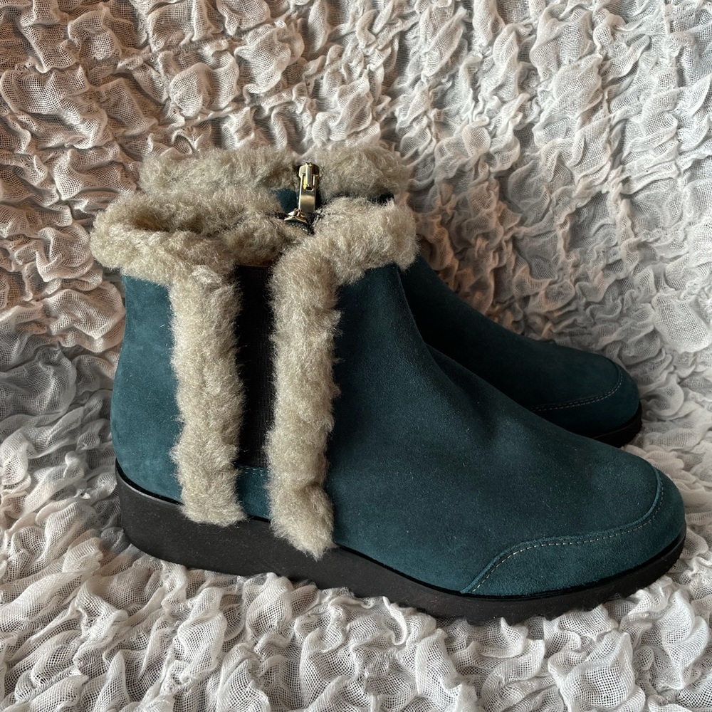💥NWT💥 Ron White Adaley Faux Shearling Trimmed boot - Picture 9 of 12